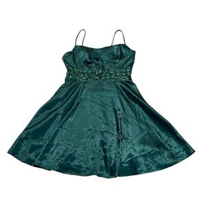 3/$15 CITY STUDIO formal green mini dress